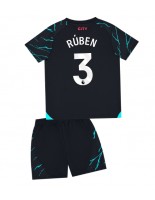 Manchester City Ruben Dias #3 Kolmaspaita Lasten 2023-24 Lyhythihainen (+ shortsit)